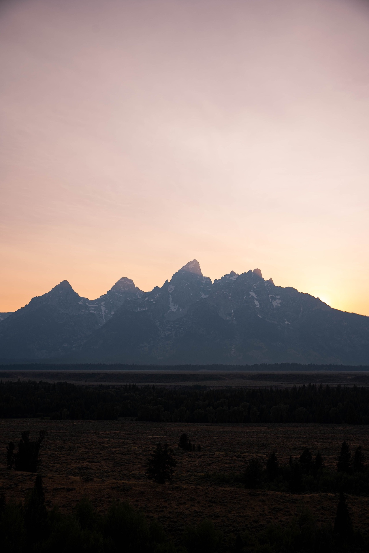 Tetons at sunrise